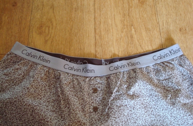 Calvin Klein Натуральные хлопковые женские пижамные брюки хлопок в принт, photo number 7