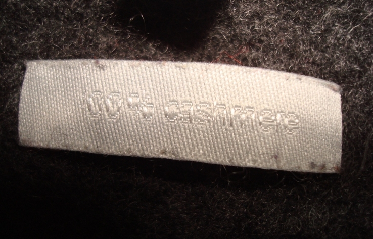 Maddison Кашемировый женский теплый свитер короткий рукав графит меланж М/L, фото №10
