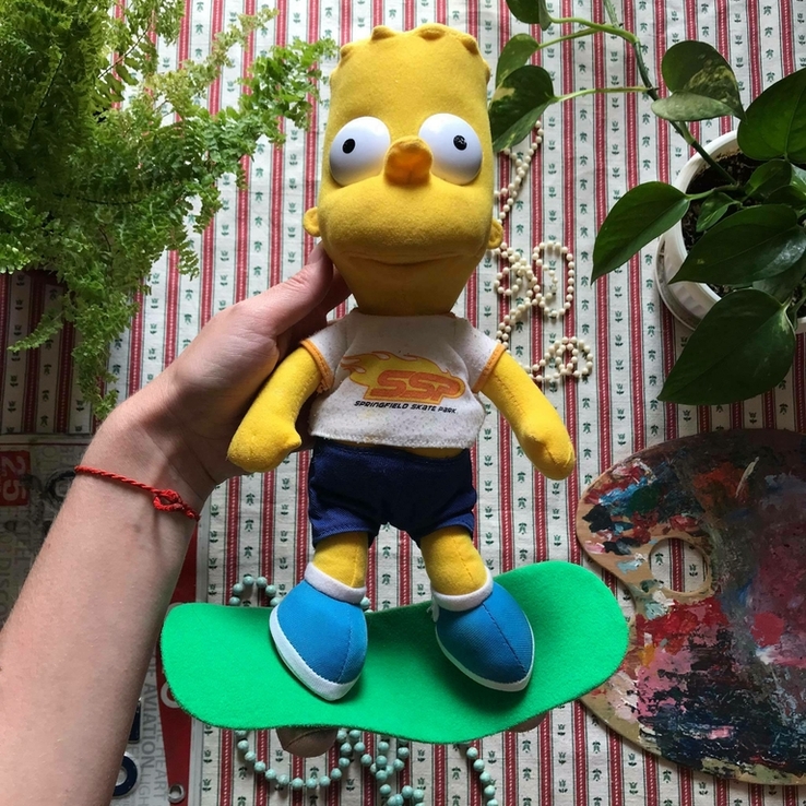 Симпсоны мягкая игрушка большой Барт The Simpsons Bart, фото №2