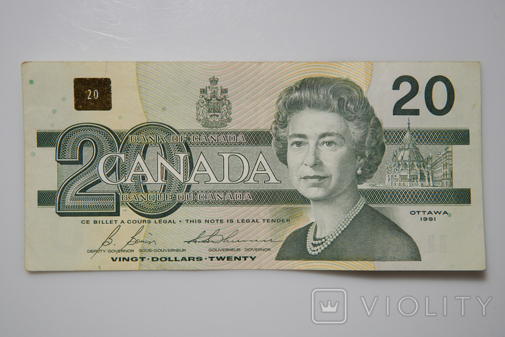 20 долларов Канада 1991 год