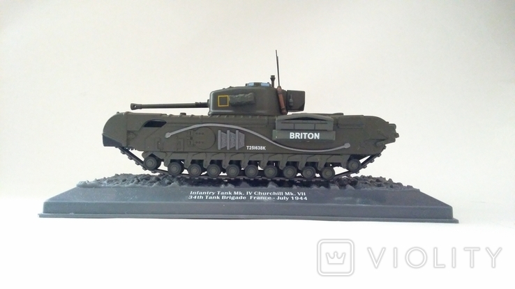  Танк CHURCHILL MK VII INFANTRY TANK MK. IV 1/43 ALTAYA, photo number 4