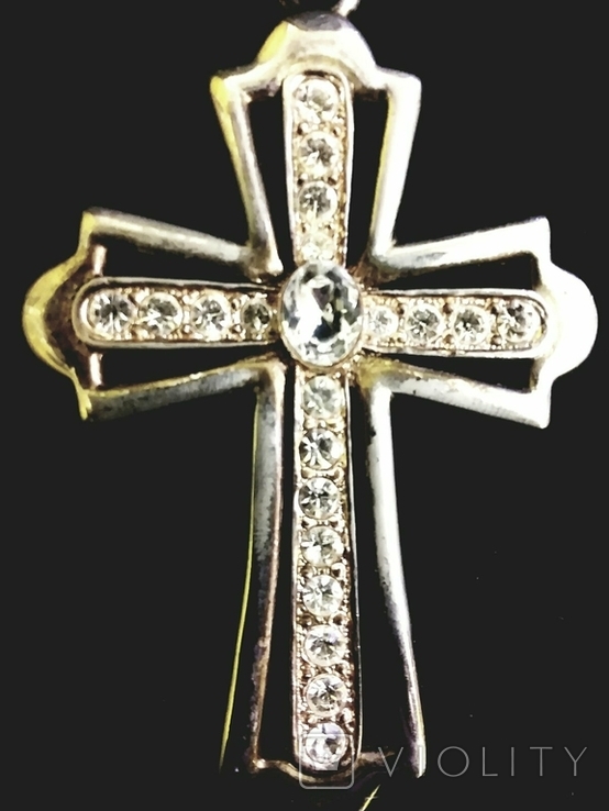  Крест с камнями винтаж, фото №4