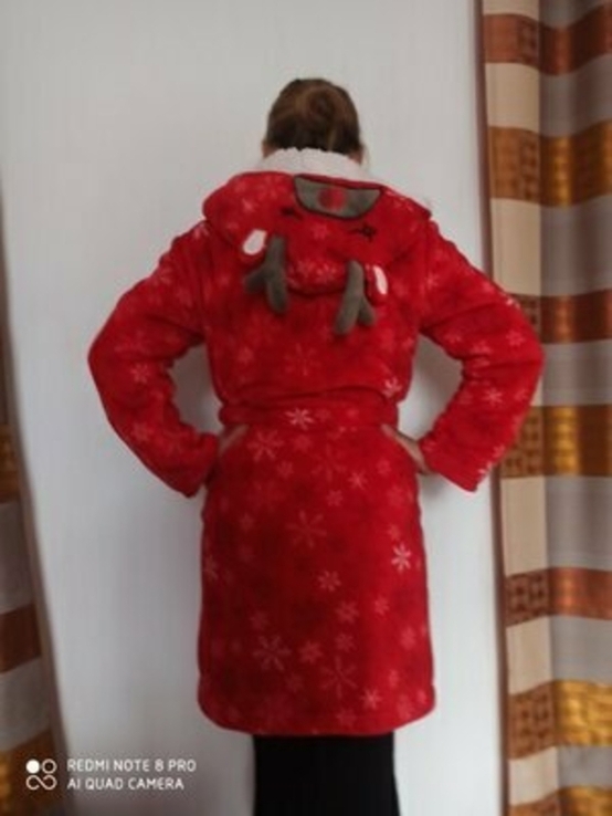 Новорічний мягенький халат роз S-L, фото №4