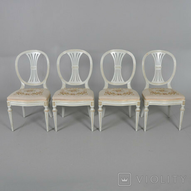 Комплект стільців в густавіанському стилі, фото №2