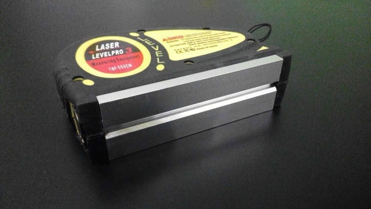 Лазерный уровень с рулеткой 5.5м, фото №4