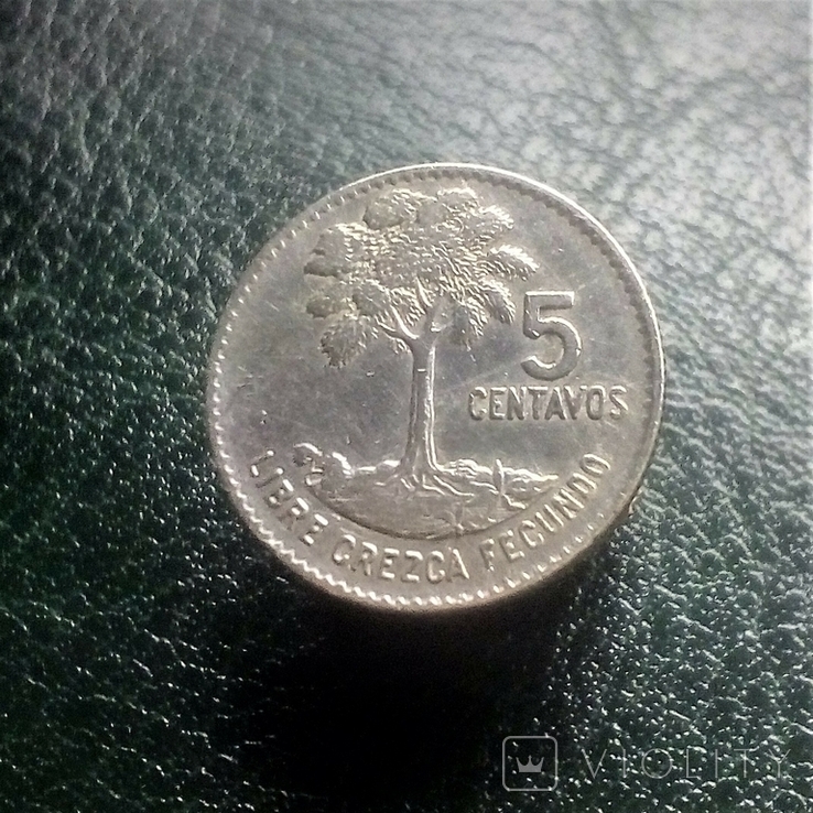  5 сентавос 1961 Гватемала ,серебро