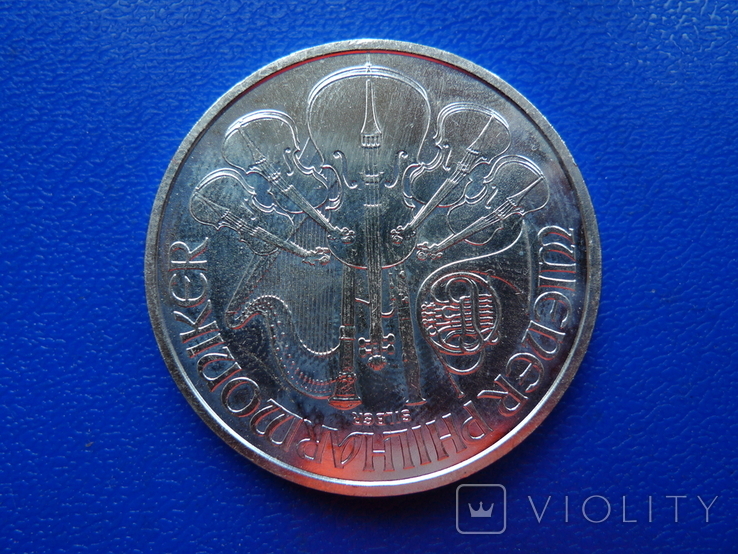 1,5 евро 2008 года Австрия серебро 1 унция №1, фото №5