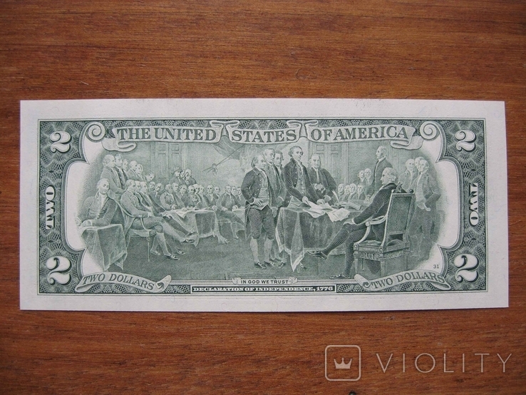 2 доллара с номером 1992-01-19, фото №3