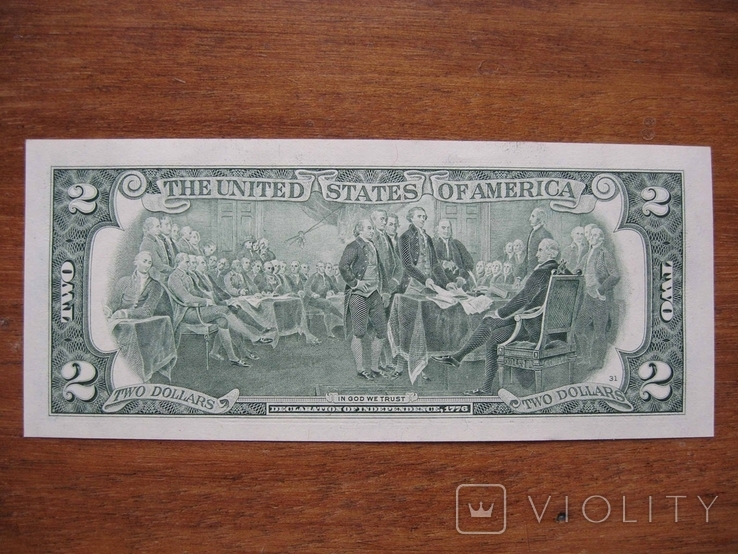 2 доллара с номером 1992-01-23, фото №3