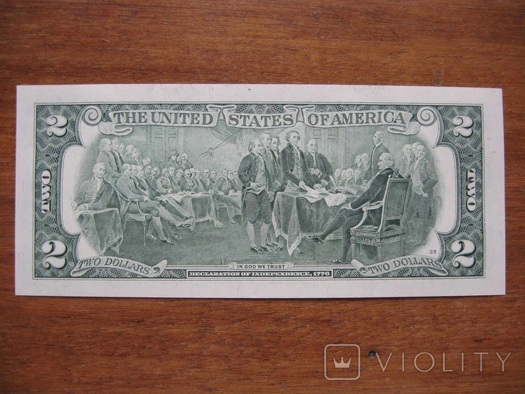 2 доллара с номером 1992-01-26, фото №3