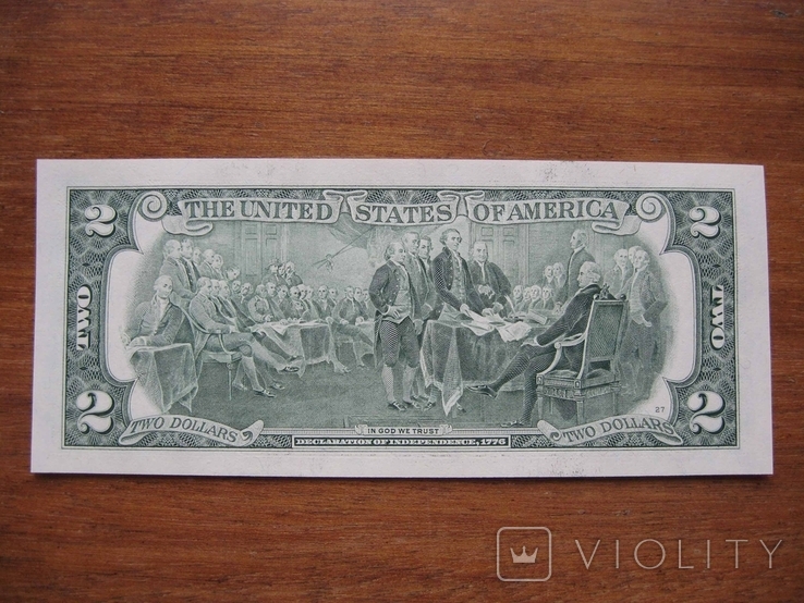 2 доллара с номером 1992-02-13, фото №3