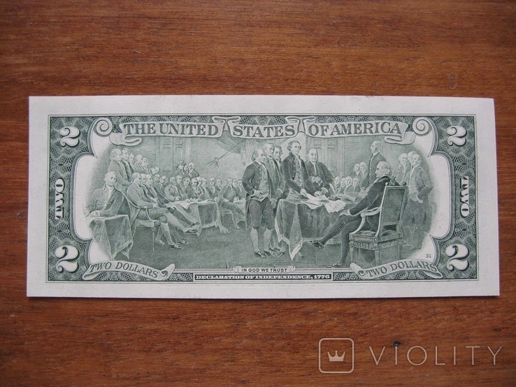 2 доллара с номером 1992-02-19, фото №3