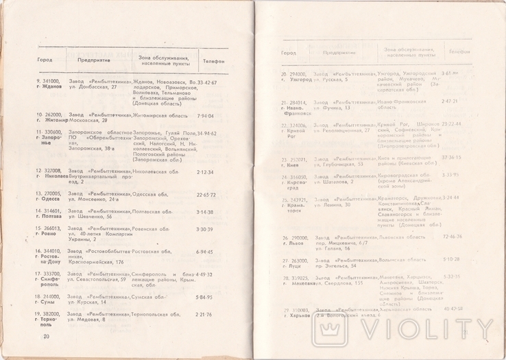 Руководство по эксплуатации Стиральная машина Донбасс - 3 1986 год, фото №4