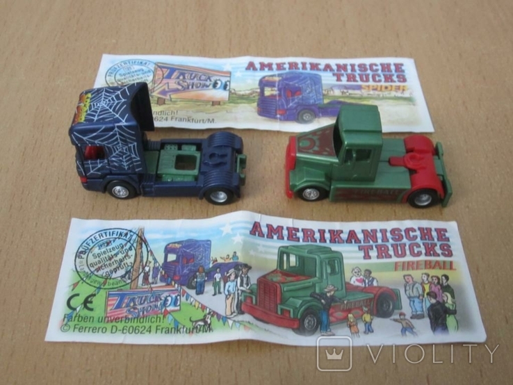 Киндер сюрприз - FERRERO - машинки - серия - Amerikanische Trucks (2001) вся серия!