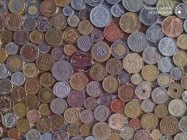 Монеты мира 3,5 кг все континенты (СССР 1961 - 1991, России 1991 -2020, жетонов нет), фото №2