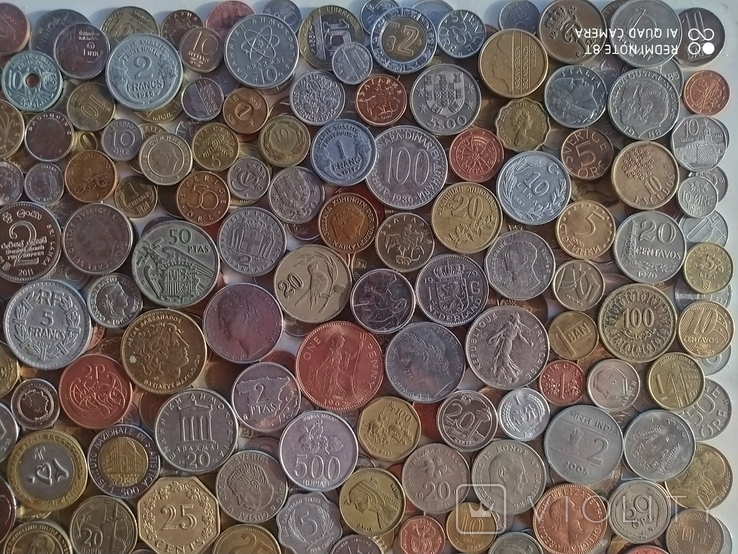 Монеты мира 3,5 кг все континенты (СССР 1961 - 1991, России 1991 -2020, жетонов нет), фото №6