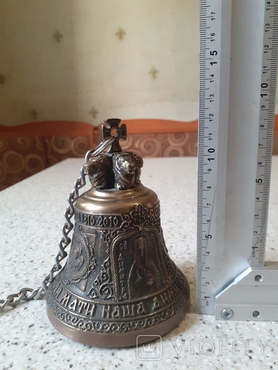Колокол колокольчик барельеф высота 125 мм Украина