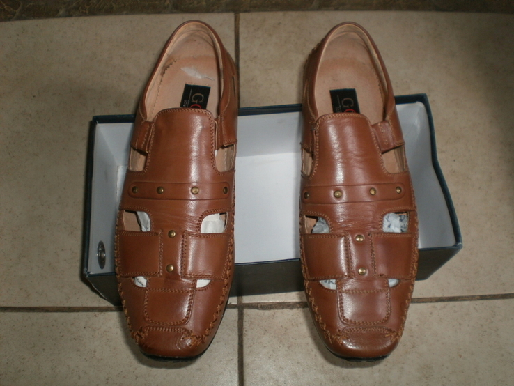 Стильные летние туфли - мокасины - сандалии от бренда goor, фото №2