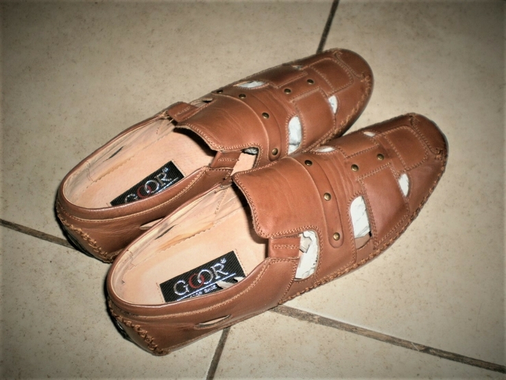 Стильные летние туфли - мокасины - сандалии от бренда goor, фото №4