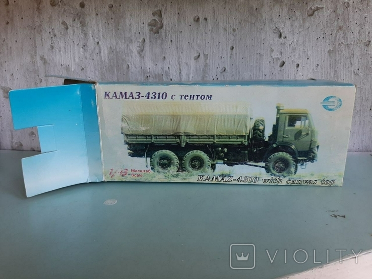 Коробка Камаз 4310 с тетном Элекон 1:43 на модель СССР оригинал с, фото №3