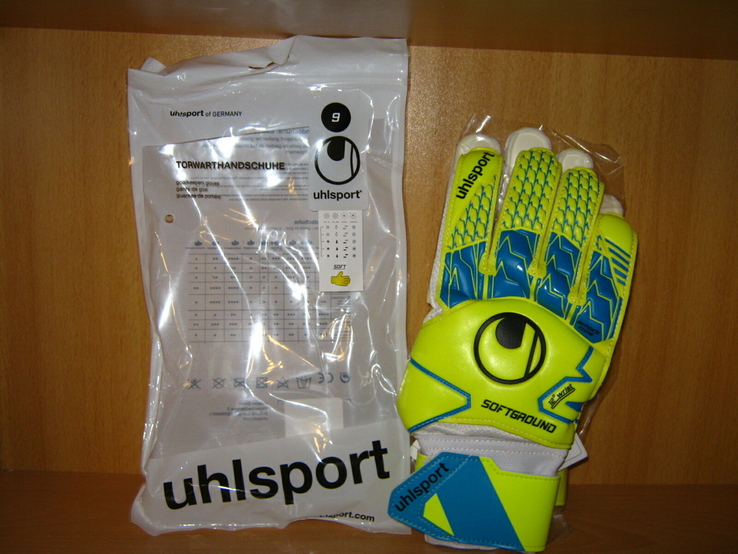 Вратарские перчатки uhlsport soft ground р.8 и 9 новые germany, фото №6