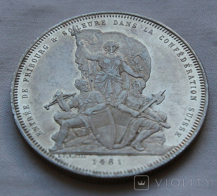 5 франков 1881 Швейцария Тир. Серебро 25 г