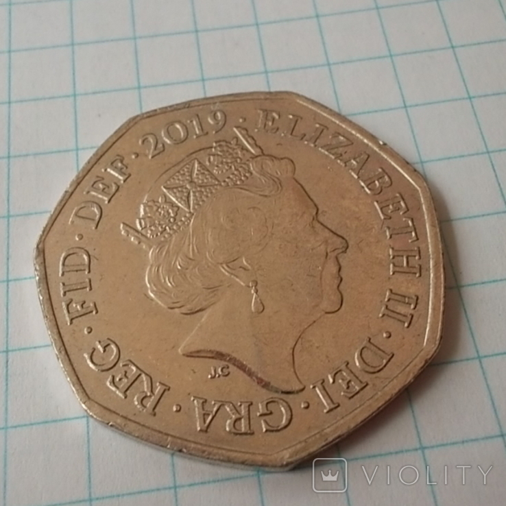 Великобритания 50 пенсов, 2019, фото №3