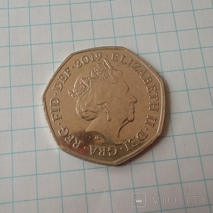 Великобритания 50 пенсов, 2019, фото №5