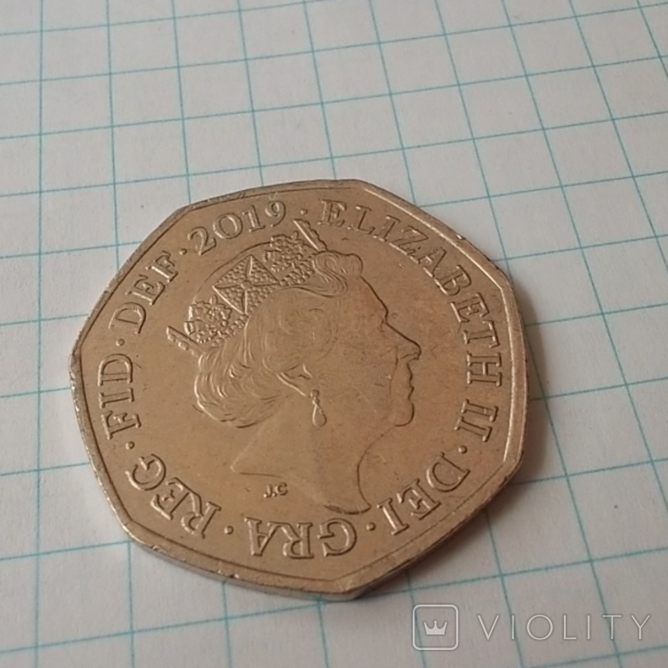 Великобритания 50 пенсов, 2019, фото №6