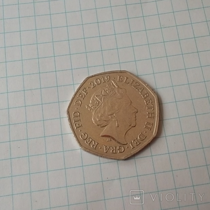 Великобритания 50 пенсов, 2019, фото №7