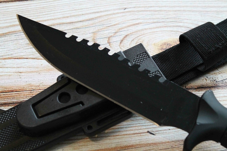 Тактический нож + Метательный нож Black FJ8, фото №4