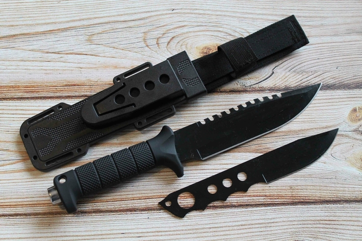 Тактический нож + Метательный нож Black FJ8, фото №7