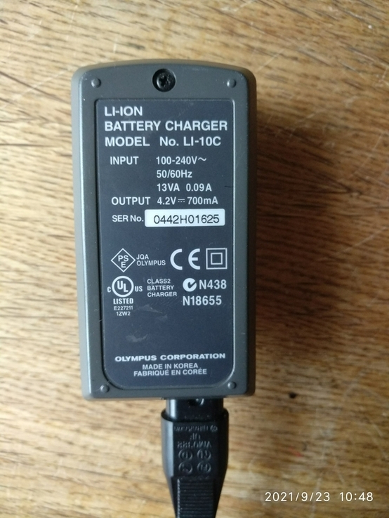 Зарядное устройство для батареи к фотоаппарату Olimpus, photo number 4