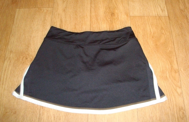 Nike Dri Fit оригинал Спортивная женская юбка шорты черная с белым M/L, photo number 3