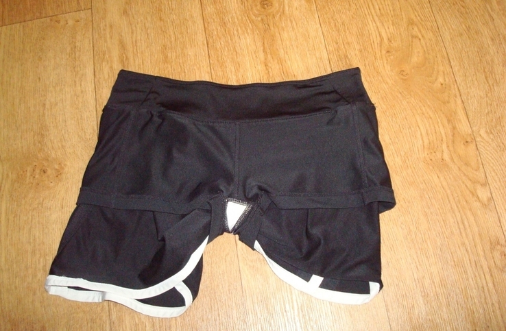 Nike Dri Fit оригинал Спортивная женская юбка шорты черная с белым M/L, фото №4