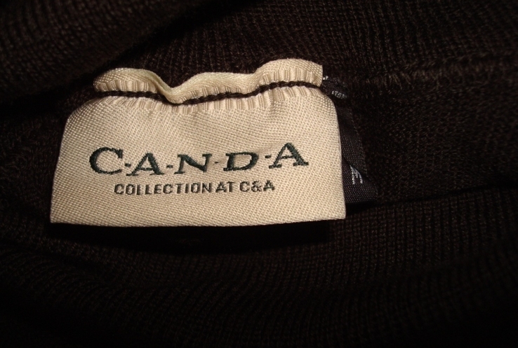 CA Canda Полушерстяной мужской гольф шоколадного цвета М, фото №9