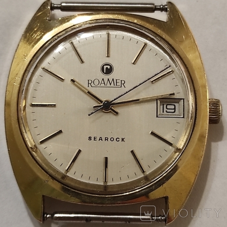 Дивитися Roamer Searock MST 521 Swiss 1970 року позолоти 10 мкм., фото №4