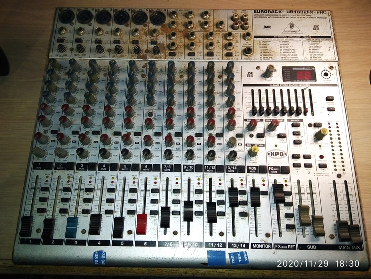 Микшерный пульт Behringer Eurorack UB1832FX-PRO, photo number 2