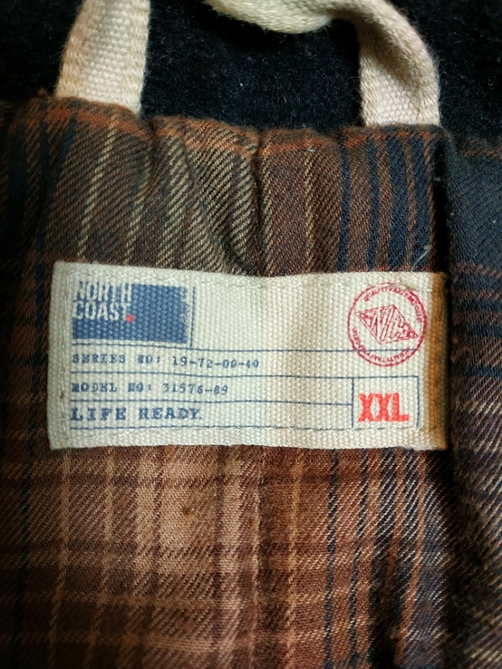 Куртка мощная утепленная NORTH COAST винтаж p-p XXL(119-125 см), numer zdjęcia 10