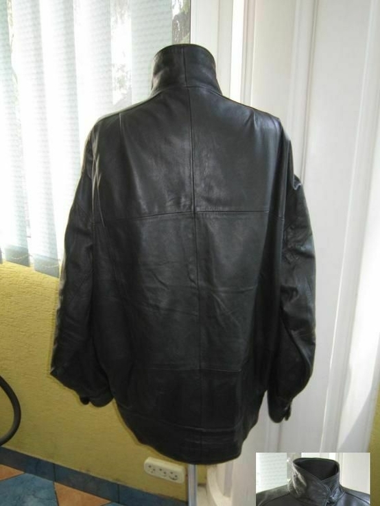 Большая женская кожаная куртка Echtes Leather. Германия. Лот 1023, numer zdjęcia 4