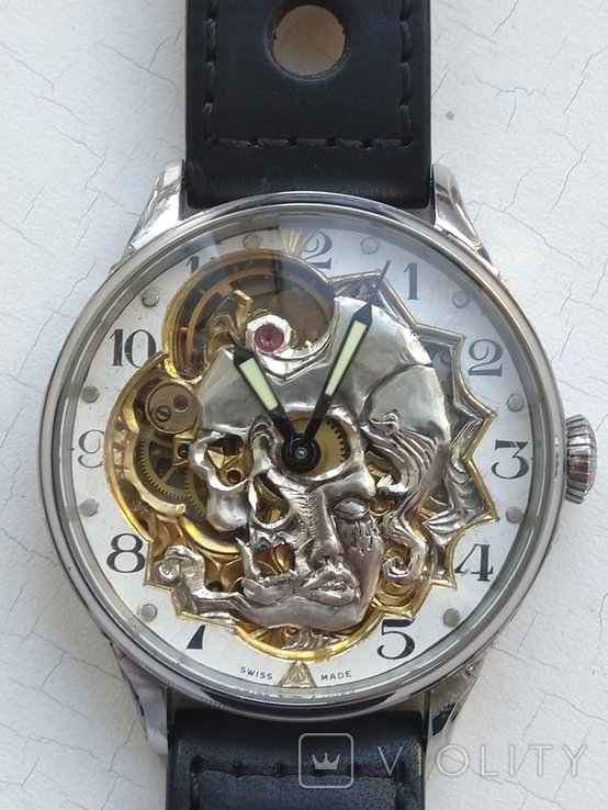 Maryazh "Life and Death" in a steel case, silver dial, photo number 2