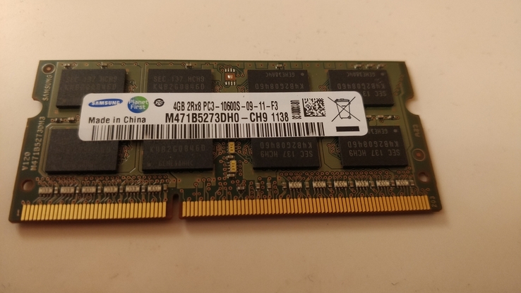 Оперативная память SAMSUNG DDR3 4Gb 1333MHz PC3-10600S, фото №4