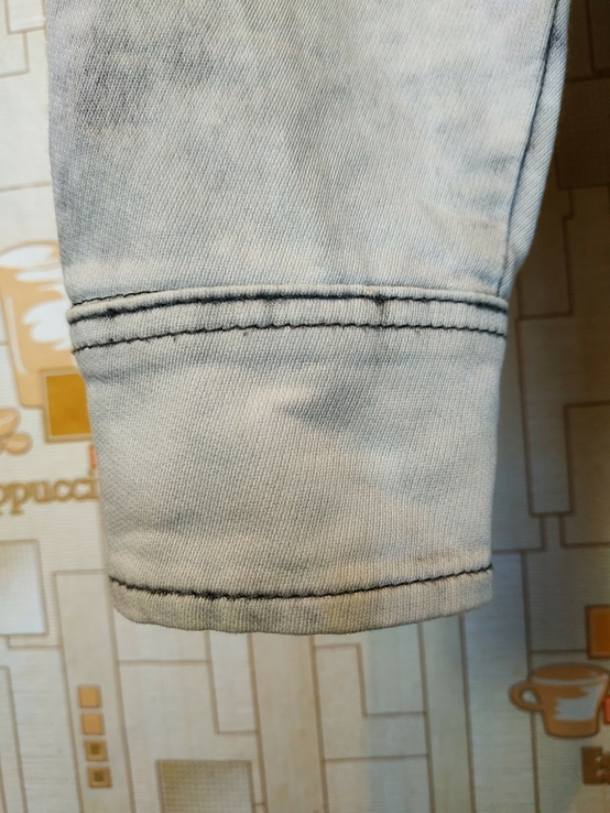 Рубашка джинсовая трикотажная COOLCAT коттон варенка p-p S(состояние!), фото №6