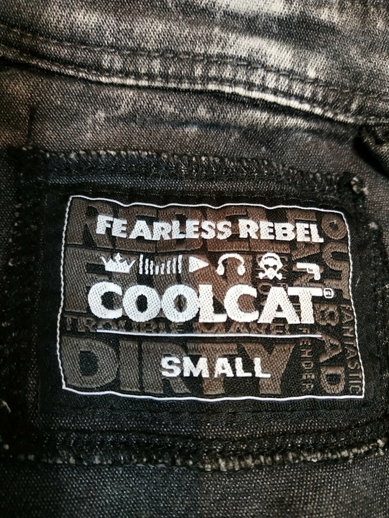 Рубашка джинсовая трикотажная COOLCAT коттон варенка p-p S(состояние!), фото №9