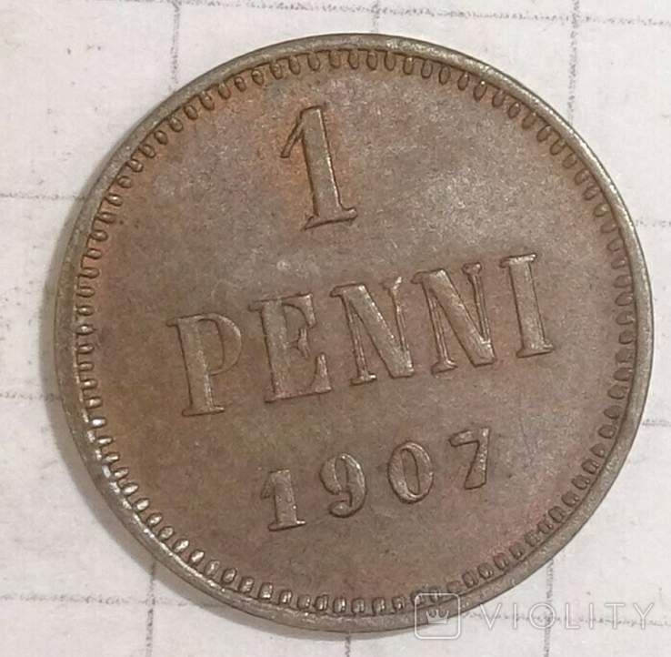 1 пенни, 1907г,, фото №3