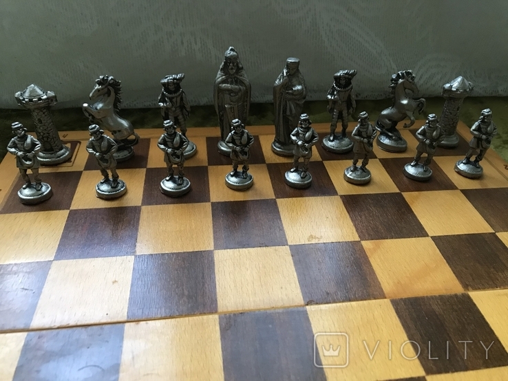 Металлические большие шахматы