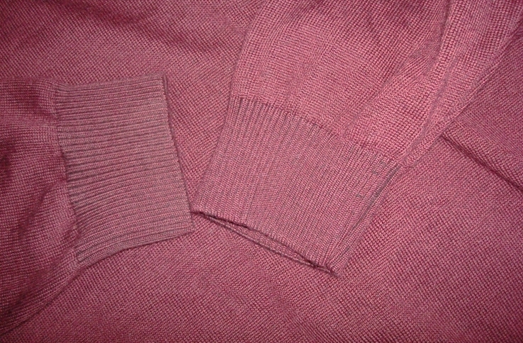 Hajo Полушерстяной красивый свитер мужской т.бордовый меланж XL, фото №7
