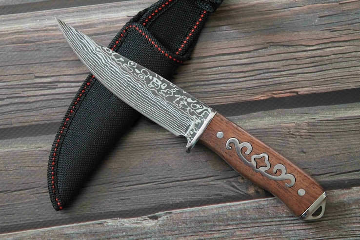 Охотничий нож Дамаск 21.5 cm (1140), фото №2