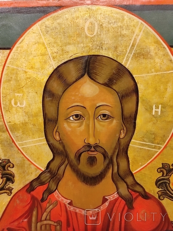 Пара икон. Иисус и св.Николай., фото №5