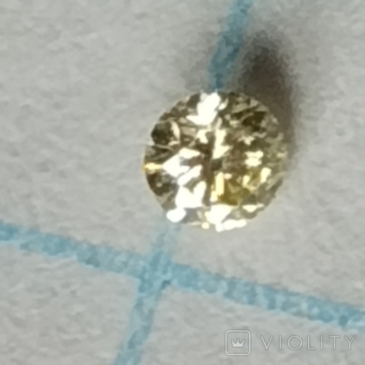 Лимонний діамант 2.0 мм, фото №3